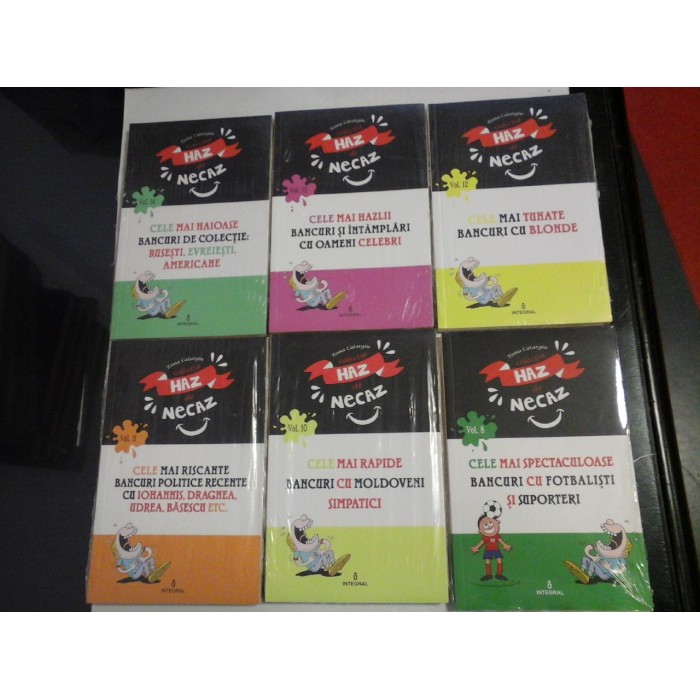    Colectia Haz de Necaz: CELE  MAI  HAIOASE  BANCURI rusesti, evreiesti, americane;  CELE  MAI  HAZLII  BANCURI si intamplari  cu oameni celebri ....(6 volume) 